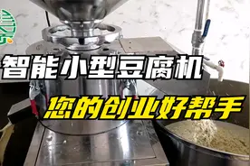 智能化家用小型豆腐机，占地小做得快，你的创业好帮手视频封面