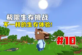 迷你世界：极限生存挑战10，附魔无限射击弩扩建小房子！视频封面