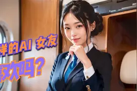 AI女友喜欢吗空姐制服诱惑AI绘画性感美女气质女神写真高清壁纸视频封面