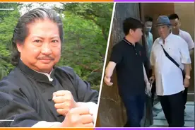 69岁洪金宝现身餐厅，拄着拐杖步履蹒跚像在飘，身体状况引人担忧视频封面