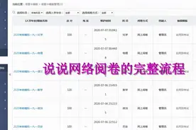 说说网络阅卷的完整流程视频封面