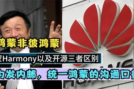 华为内部发邮解释，解释鸿蒙、HarmonyOS、openharmony三者区别视频封面