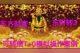 东方财富 东财转3 可转债T+0模拟操作案例视频封面