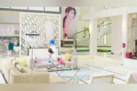 富家女踩中地毯绊倒，竟然被小男孩救了，一只手把大人提了起来视频封面
