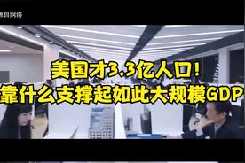 美国才3.3亿人口，是靠什么支撑起如此大规模GDP的？视频封面