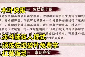 木叶快报：决斗场双人模式；须佐佐助碎片白嫖；红莲返场视频封面