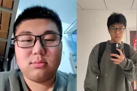 男生2年减掉100斤和驾照上照片判若两人，网友：交警看了也不认识