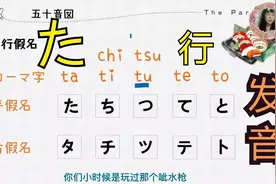 饼干日语课堂：五十音图元音“た行”发音视频封面