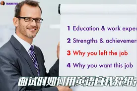 面试时如何用英语自我介绍？视频封面