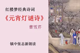 《元宵灯谜诗10首》》曹雪芹 红楼梦经典诗词 镇中张志新朗读视频封面