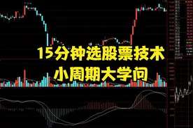 跟趋势学技术,小周期大学问，15分钟选股技术视频封面
