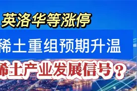 英洛华涨停！稀土重组预期升温，稀土产业释放出强烈发展信号？视频封面