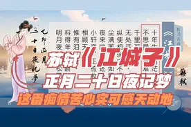 宋词三百首：苏轼《江城子》夜来幽梦忽还乡，小轩窗正梳妆视频封面