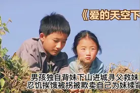 男孩独自背病重妹妹进城寻父治病未果，被拐被欺为救妹妹自卖身视频封面