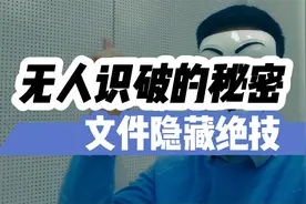 文件隐藏绝技-无人识破的秘密【黑客驰】【黑粉科技】视频封面
