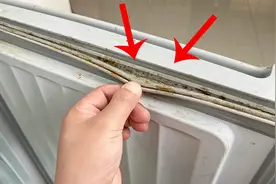 冰箱胶条变黑难清洗？一个窍门彻底去霉斑，立马干净，方法太棒了视频封面