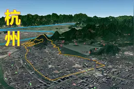 两朝古都，魅力西湖，三维地图看杭州地形地势视频封面