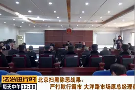 北京扫黑除恶战果｜判了！ 大洋路市场原总经理获刑17年视频封面