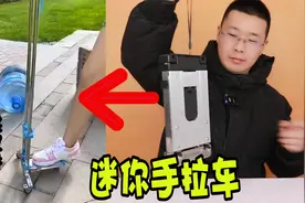 测评“迷你手拉车”，折叠起来和书本一样大小，购物买菜好帮手？视频封面