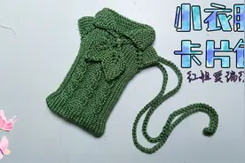 教你编织一款小衣服卡片收纳包，小巧实用的卡包，可收纳多张卡片视频封面