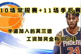 10场常规赛+11场季后赛，半道加入的莫兰德工资加奖金有多少钱？视频封面