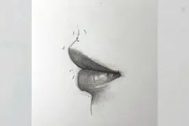 素描零基础入门（三十六）：全侧面嘴巴画法