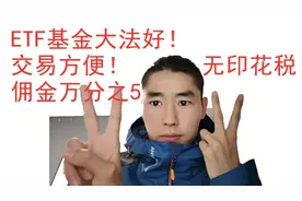 ETF基金，可以像股票一样交易，交易费用低，不收取印花税视频封面