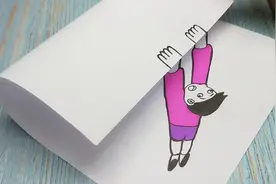 简单有创意人物3D卡通画，一张纸就能做出来，手工DIY视频视频封面