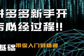 拼多多运营必学技能-店铺定位选款及供应链优化-实操教程-第二篇视频封面