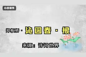 郑板桥《沁园春恨》诗歌的盛宴！心中不忿向天歌，丹心一片为民言视频封面
