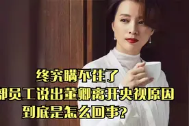 终究瞒不住了，内部员工说出董卿离开央视原因，到底是怎么回事？