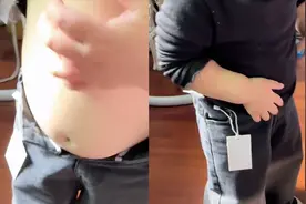 22个月宝宝试新裤子，发现扣子扣不上超尴尬，接下来一套动作亮了视频封面