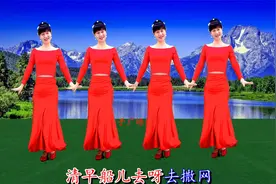 红歌广场舞《洪湖水浪打浪》优美好看，重温经典，好听不厌视频封面