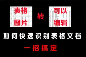 不想做表格，如何把图片中的表格完整的抠到EXCEL中？教你一招