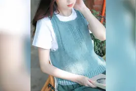 毛儿手作 【第M672期】初莺 棒针背心视频教程视频封面