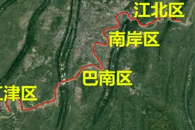 长江江津到重庆江北段，高清卫星地图俯瞰，认识中间16座长江大桥