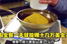 职业淘金客一天挖出3公斤黄金，时薪高达几万美元，你想挑战吗？
