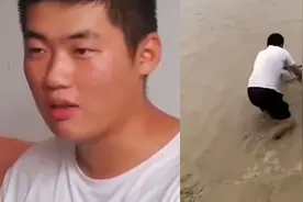 济南三孩子黄河溺水，生死时刻 钓鱼小伙木棍救人视频封面