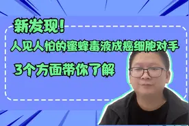 新发现！人见人怕的蜜蜂毒液成癌细胞对手，3个方面带你了解视频封面