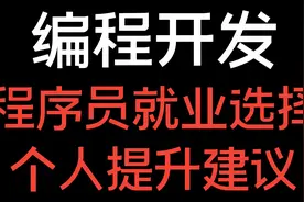 低端程序员过剩，35岁淘汰，开发岗就业选择及个人成长建议视频封面