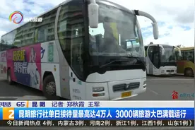 昆明旅行社单日接待量最高达4万人 3000辆旅游大巴满载运行视频封面
