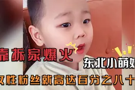东北2岁小萌娃靠拆家爆火，并且女性粉占比百分之85，怎么做到的视频封面