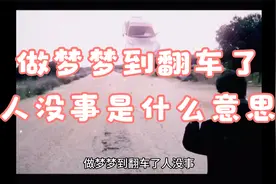 做梦梦到翻车了人没事是什么意思视频封面