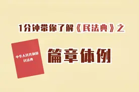 一分钟带你了解民法典之篇章体例视频封面