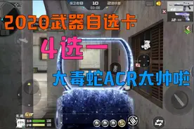 CF手游：2020上半年武器自选卡，四选一，“大毒蛇ACR极寒”好帅视频封面