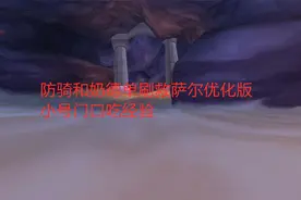 魔兽世界怀旧服：防骑和奶德单刷救萨尔优化版，小号门口吃经验视频封面