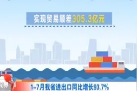 1-7月山西省货物贸易进出口总值1335.7亿元，同比增长93.7%视频封面