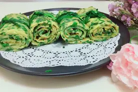 早餐吃什么系列之营养满满的韭菜虾皮鸡蛋卷，操作简单，颜值还高视频封面