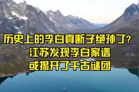 历史上的李白真断子绝孙了？江苏发现李白家谱，或揭开了千古谜团视频封面