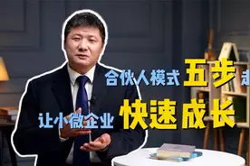合伙人模式五步走 让小微企业快速成长视频封面